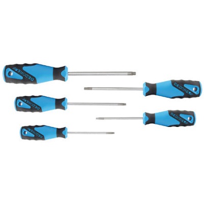 Gedore 2163 TX-05 3C-Screwdriver set 5 pcs Torx T10-T30