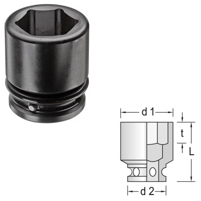 Gedore K 32 S 34 Impact socket 3/4" Impact-Fix 34 mm