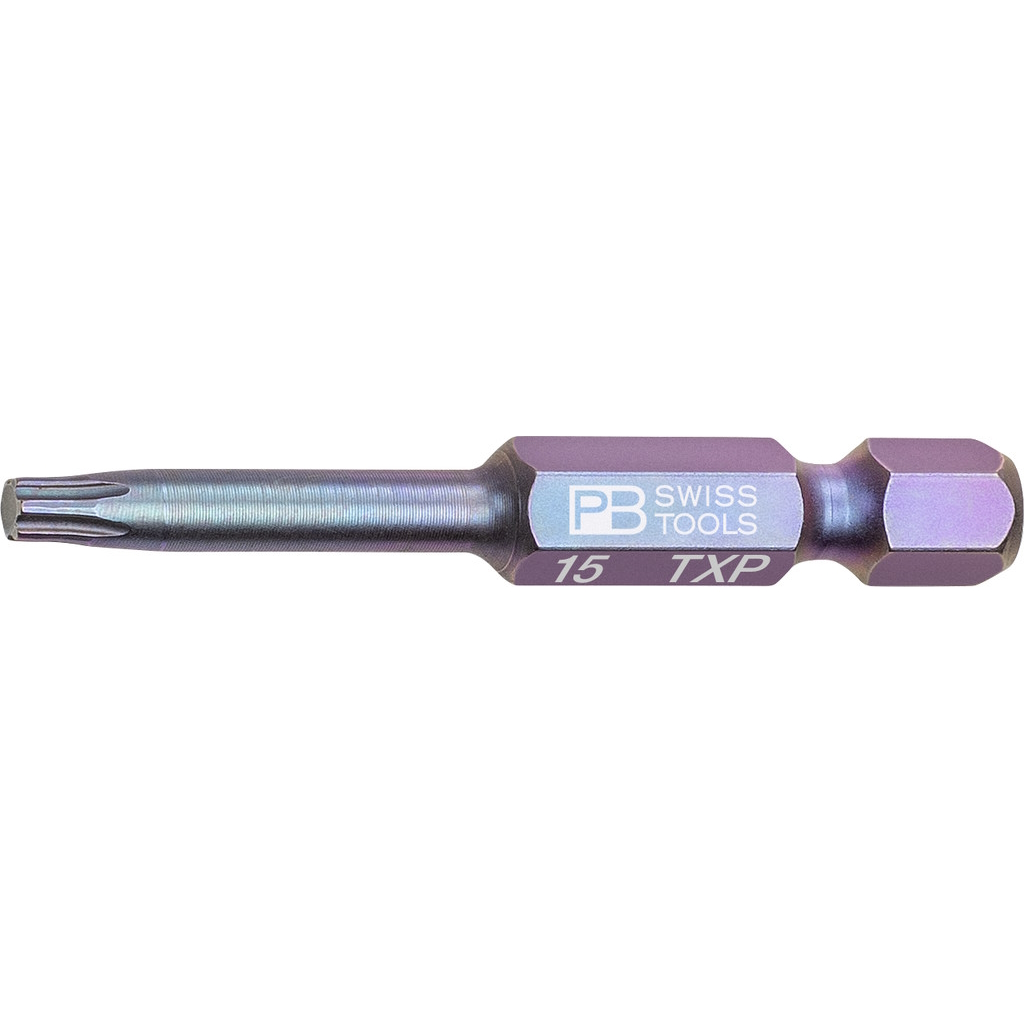 PB Swiss Tools E6.401/15 PrecisionBit Torx Plus, 50 mm lang, maat TXP15